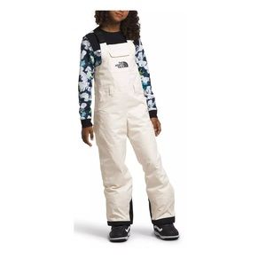 The North Face Teen Freedom Insulated Bib, Teen size L (10). Off white color